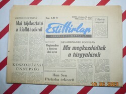 Régi retro újság - Esti Hírlap - politikai napilap  - 1988. január 18. - Születésnapra ajándék.