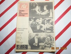Régi retro - rtv - Rádió-és Televízióújság - 1983. november 21-27. - Születésnapra ajándék.