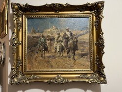 KÁROLY CSERNA painting, Cairo