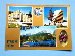 Képeslap (7) - Csehszlovákia (Szlovákia) - Štrbské Pleso (Csorbató) mozaik 1970-es évek