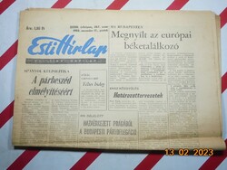 Régi retro újság - Esti Hírlap - politikai napilap  - 1988. november 11. - Születésnapra ajándék.