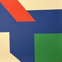 Georg Karl Pfahler (1926-2002): Geometrikus kompozíció (cím nélkül)