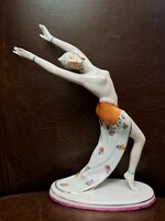 RITKA! Limbach német porcelán háremhölgy szeráj táncosnő art-deco figura hibátlan