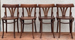 4 db thonet szék ebédlőszék étkezőszék kávéházi kávézós kávézóba székek vintage dió