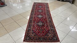4093 Iráni Kashan Kézi csomó gyapjú perzsa futó szőnyeg 90X300CM