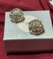 Christian Dior gyönyörű vintage fülbevaló eredeti dobozában!