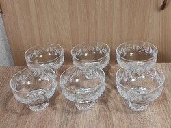 Csiszolt kristály poharak 6 db egyben