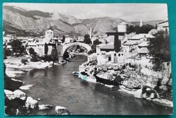 Öreg híd, Mostar, Bosznia-Hercegovina, 1950-60-s évek, futott képeslap