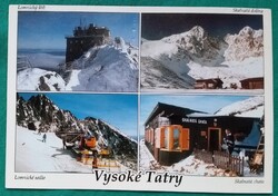Szlovákia, Magas Tátra, Vysoke Tatry, Obszervatórium, menedékház, osztott, postatiszta képeslap