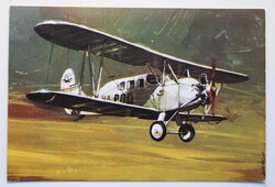 Képeslap, Malév, PO-2,  repülő