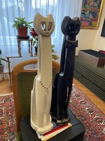 Fekete Fehér 65 cnes Zsolnay macskák