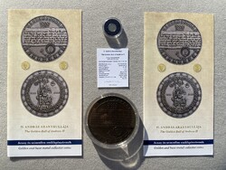 2022 Aranybulla 10000 + 5000 Forint arany-színesfém emlékérme pár, UNC, certivel, prospektussal