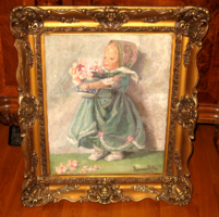 CSODÁS GARANTÁLTAN EREDETI BOEMM RITTA / 1868-1948 / : BABA  VIRÁGGAL