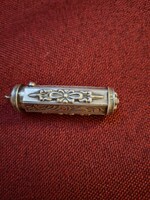 Art Deco ezüst rúzstartó – 1920–30-as évek eleganciája tenyérnyi műtárgyban