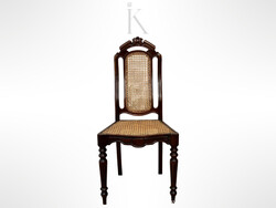 1 db antik stílusú támlás nádazott szék
