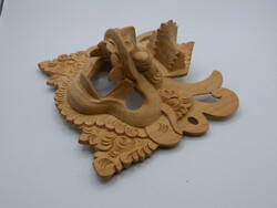 K255 Kézzel faragott balinéz Barong szent őrző falikép