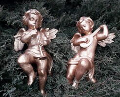 2 db. Angyal / fa faragás / Puttó