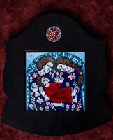 Stefaniay Edit - Család- Tűzzománc kép