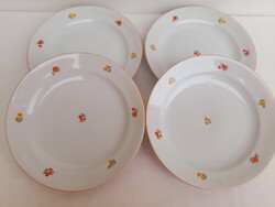 Zsolnay sarga-piros apro viragos lapostanyerok