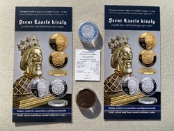 2025 Szent László király 20000 + 3000 Forint ezüst-színesfém emlékérme pár, certivel, prospektussal