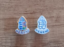 Antik Herendi porcelán gomblyuk kitűzők