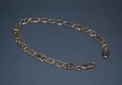 #42 Valódi ezüst - 925 sterling - ékszer, karkötő, jelzett (10,8 gramm)