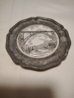 Kis ón tányér porcelán belső résszel