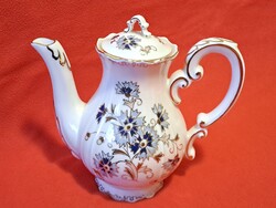 Bolti állapotú Zsolnay búzavirág mintás kávés kanna / kávé kiöntő