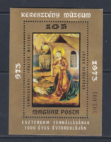 Keresztény Múzeum - Esztergom fennállásának 1000 éves évfordulójára kiadott bélyeg blokk