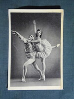 Képeslap,film,mozi,művészet,Ugari Klotild,Bozsó Árpád baletttáncos,1955-