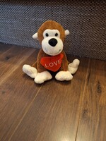 Plüss majom szívvel