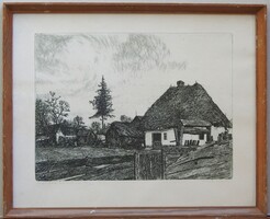 (N) Csisztu Mihály (1933-) : Régi ház Szabolcsban