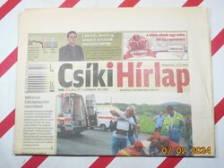 Régi retro újság - Csíki Hírlap - 2010. július 27. - Születésnapra ajándék.