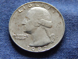 USA Washington Quarter (25 Cents) 1982 P