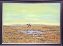 Kurucz D. István (1914-1996) : Csikós ,50x70  cm.