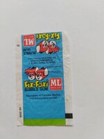 Fix-Foxi Bubble Gum – retro rágópapír - Maple Leaf, 1970–80-as évekből - kék