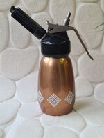 0,5 literes retro habszifon aranyszínű Geometrikus mintával