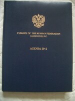 Embassy of the Russian Federation Washington, D.C. Agenda 2002 határidőnapló