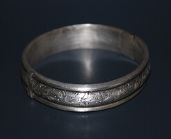 #37 Valódi ezüst - 925 sterling - antik ékszer, karkötő, karperec jelzett (13,3 gramm)