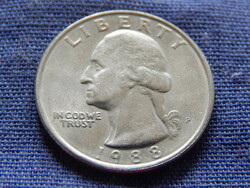 USA Washington Quarter (25 Cents) 1988 P