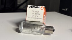 Osram 100W 12V BA15S vetítőizzó dobozával