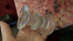 9x6 cm-es , szerintem finn , jéghatású , üveg gyertyatartó , sérülésmentes állapotban