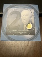 Németország forgalmi emlék 2 euro 2026 /1 Konrad Adenauer UNC ADFGJ verdejel bliszterben