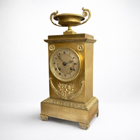 Francia Empire bronz kandallóóra – Japy Frères, 1850 körül