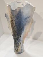 Szekeres Károly padlóváza – Viráglenyomat, 69 cm