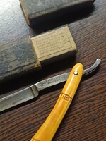 Vintage egyenes borotva, antik