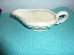 Régi  Gránit kerámia szószös tal körben kék virág mintával