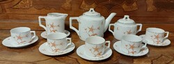 Zsolnay pajzspecsétes porcelán teáskészlet a XX. század első feléből