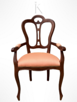 Olasz stíl karosszék tömör fából új kárpittal