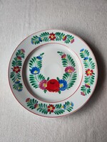 Hollóházi kézzel festett fali tányér - 24 cm
